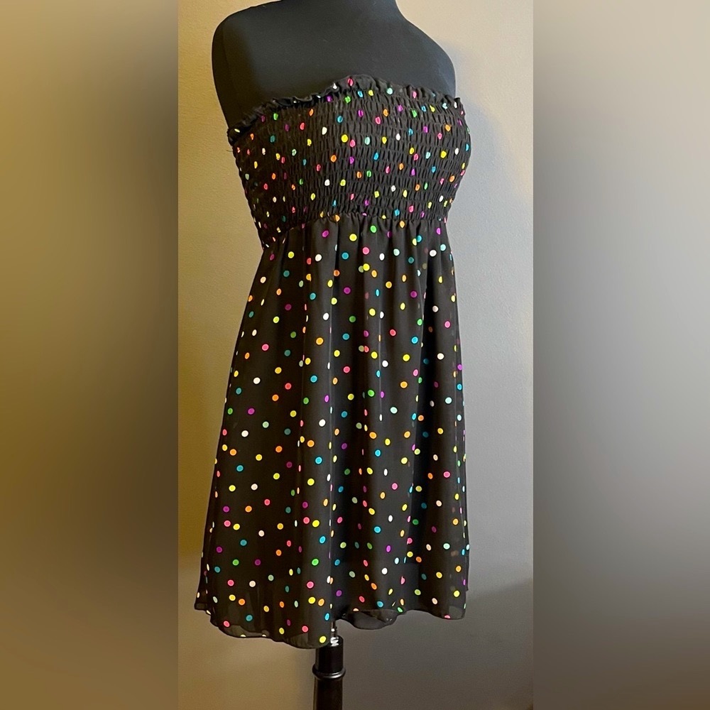 Poka-dots Tube top dress or cover up